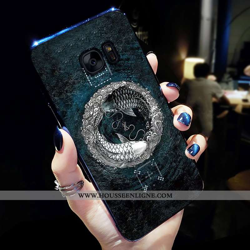 Housse Samsung Galaxy S7 Edge Personnalité Fluide Doux Tout Compris Silicone Coque Étoile Téléphone 