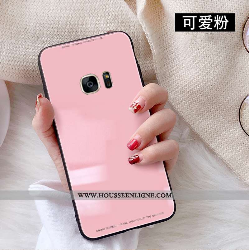 Housse Samsung Galaxy S7 Edge Protection Verre Personnalité Étui Nouveau Coque Tendance Rouge