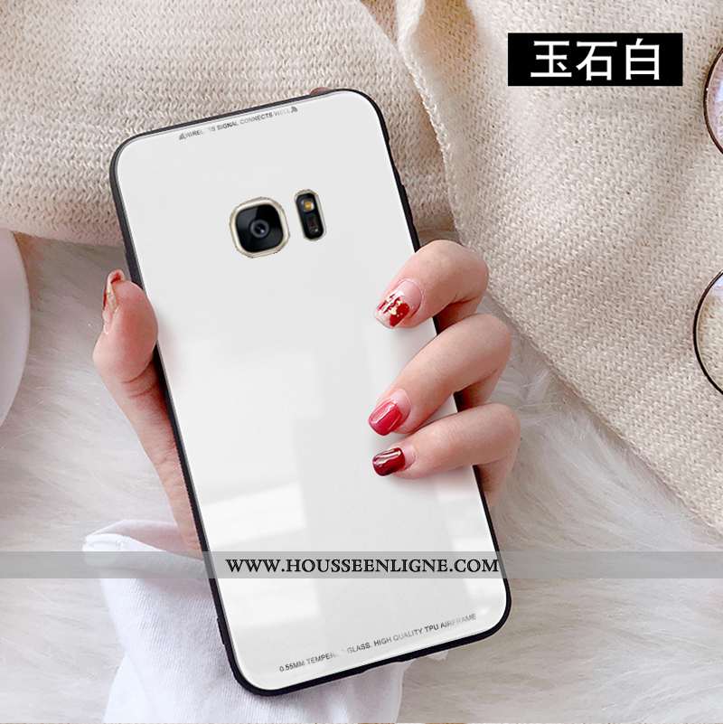 Housse Samsung Galaxy S7 Edge Protection Verre Personnalité Étui Nouveau Coque Tendance Rouge