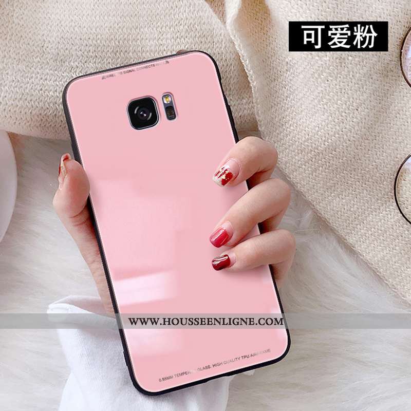 Housse Samsung Galaxy S7 Protection Personnalité Étui Tendance Coque Blanc Téléphone Portable Blanch