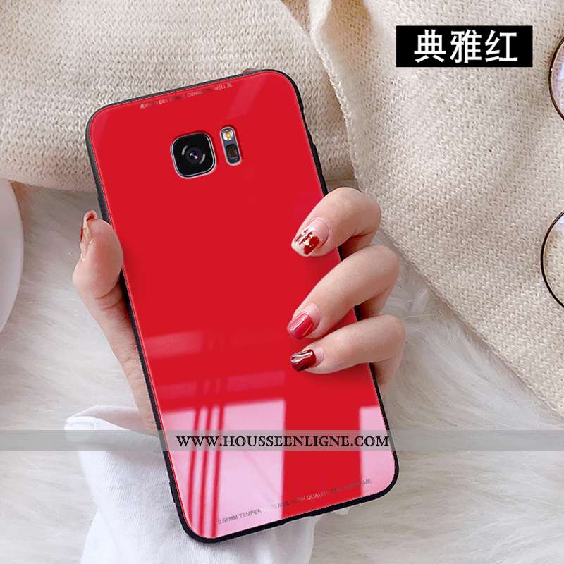 Housse Samsung Galaxy S7 Protection Personnalité Étui Tendance Coque Blanc Téléphone Portable Blanch