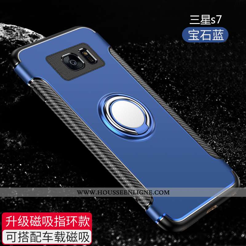Housse Samsung Galaxy S7 Silicone Protection Étui Noir Téléphone Portable Tout Compris Fluide Doux