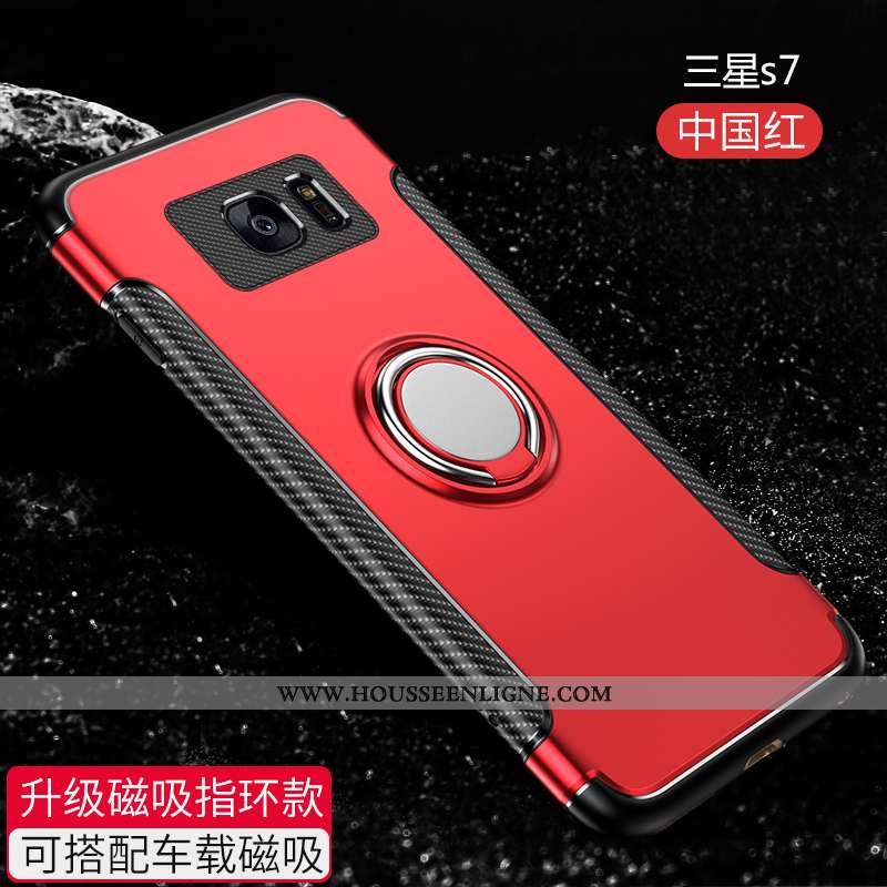 Housse Samsung Galaxy S7 Silicone Protection Étui Noir Téléphone Portable Tout Compris Fluide Doux