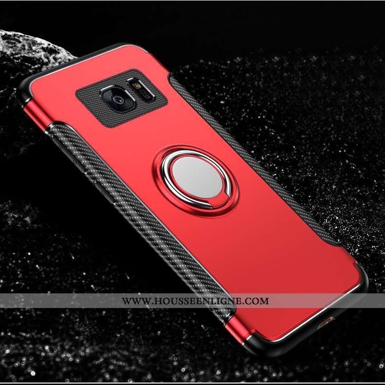 Housse Samsung Galaxy S7 Silicone Protection Étui Noir Téléphone Portable Tout Compris Fluide Doux