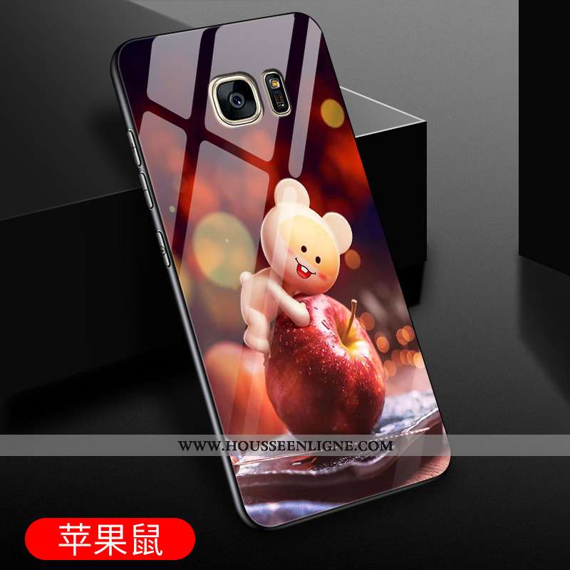 Housse Samsung Galaxy S7 Verre Dessin Animé Incassable Protection Étoile Nouveau Téléphone Portable 