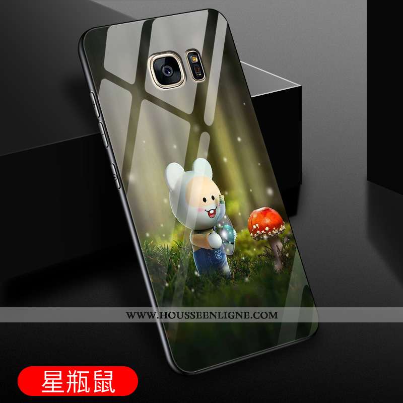 Housse Samsung Galaxy S7 Verre Dessin Animé Incassable Protection Étoile Nouveau Téléphone Portable 