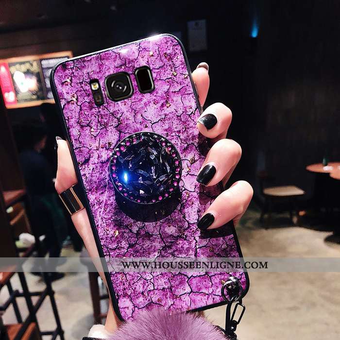 Housse Samsung Galaxy S8+ Charmant Tendance Mode Incassable Silicone Peluche Protection Verte