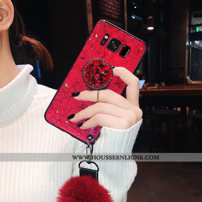 Housse Samsung Galaxy S8+ Charmant Tendance Mode Incassable Silicone Peluche Protection Verte