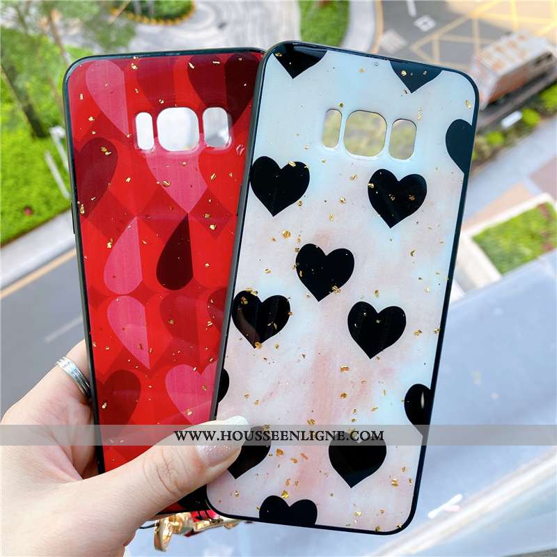 Housse Samsung Galaxy S8 Créatif Vintage Rouge Légère Personnalité Ultra Étui