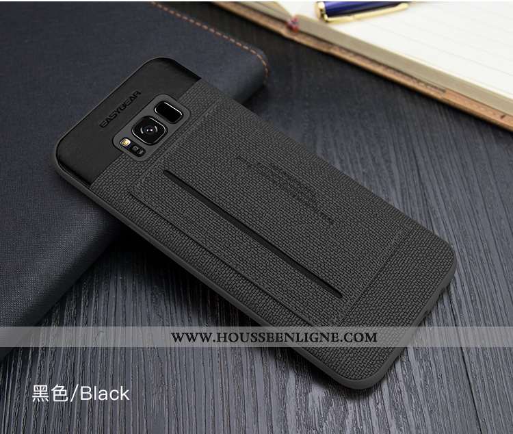 Housse Samsung Galaxy S8 Cuir Jaune Étoile Téléphone Portable Étui Tout Compris Incassable