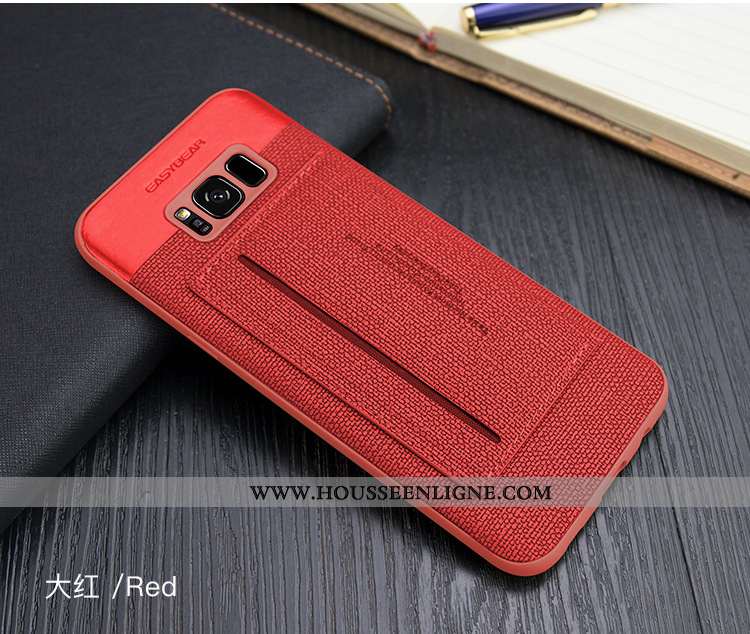 Housse Samsung Galaxy S8 Cuir Jaune Étoile Téléphone Portable Étui Tout Compris Incassable