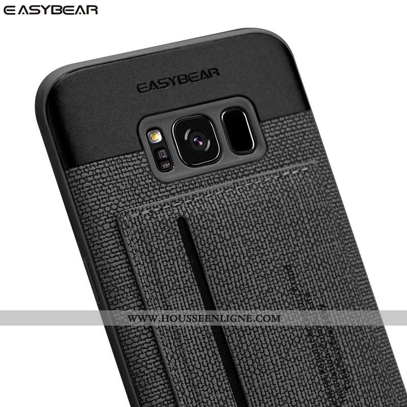 Housse Samsung Galaxy S8 Cuir Jaune Étoile Téléphone Portable Étui Tout Compris Incassable