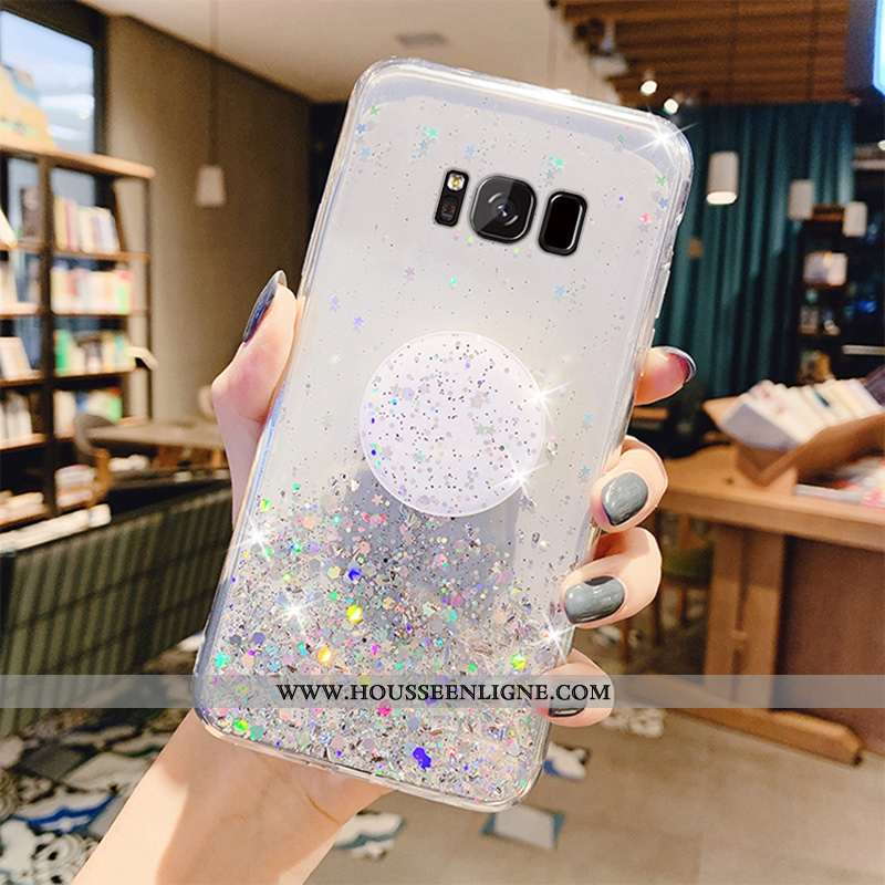 Housse Samsung Galaxy S8 Fluide Doux Mode Étui Coque Protection Transparent Vert Verte