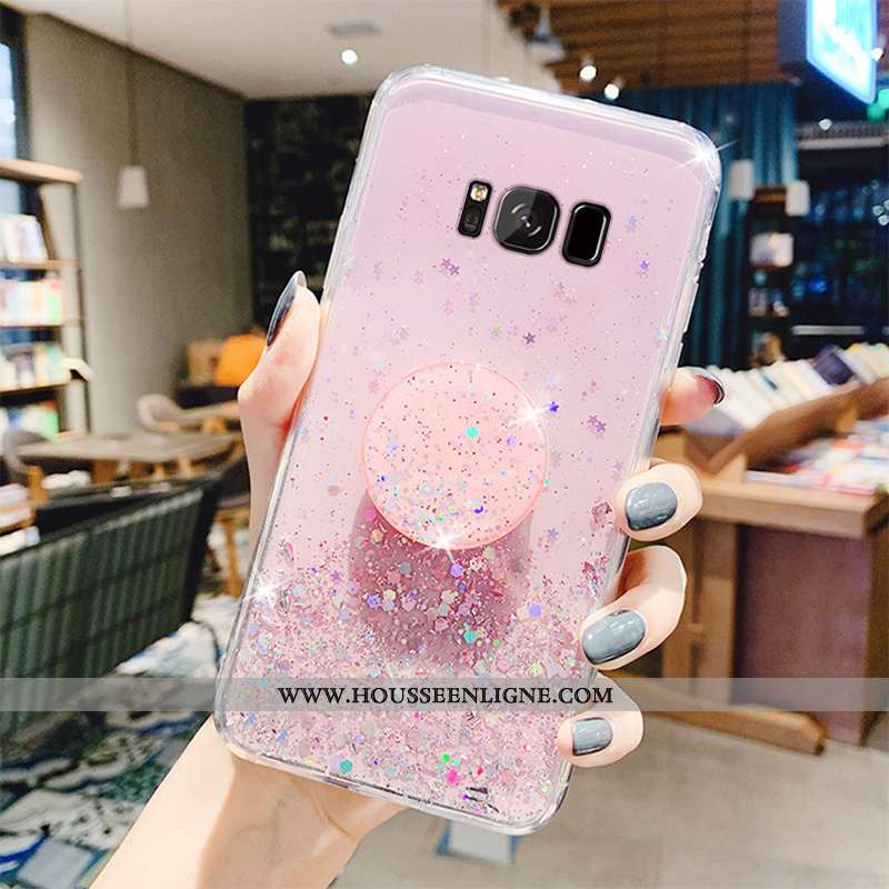 Housse Samsung Galaxy S8 Fluide Doux Mode Étui Coque Protection Transparent Vert Verte