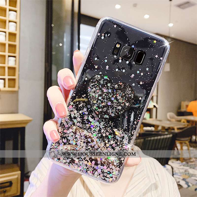 Housse Samsung Galaxy S8 Fluide Doux Mode Étui Coque Protection Transparent Vert Verte