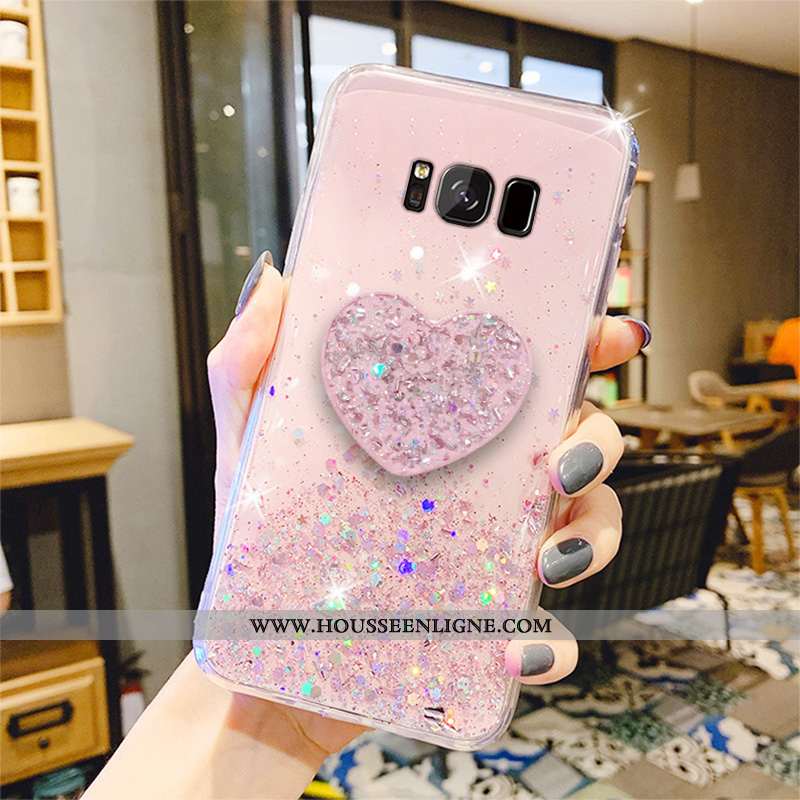 Housse Samsung Galaxy S8 Fluide Doux Mode Étui Coque Protection Transparent Vert Verte