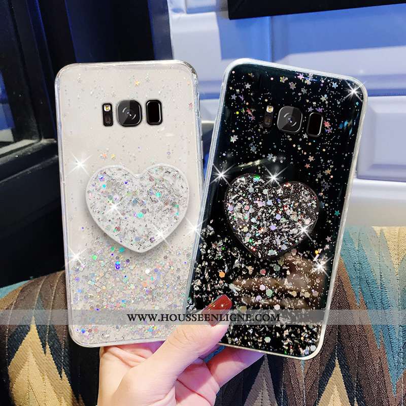 Housse Samsung Galaxy S8 Fluide Doux Mode Étui Coque Protection Transparent Vert Verte