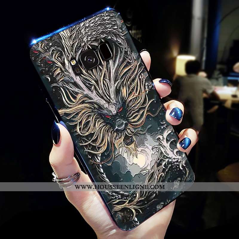 Housse Samsung Galaxy S8+ Fluide Doux Protection Téléphone Portable Charmant Noir Tout Compris Nouve