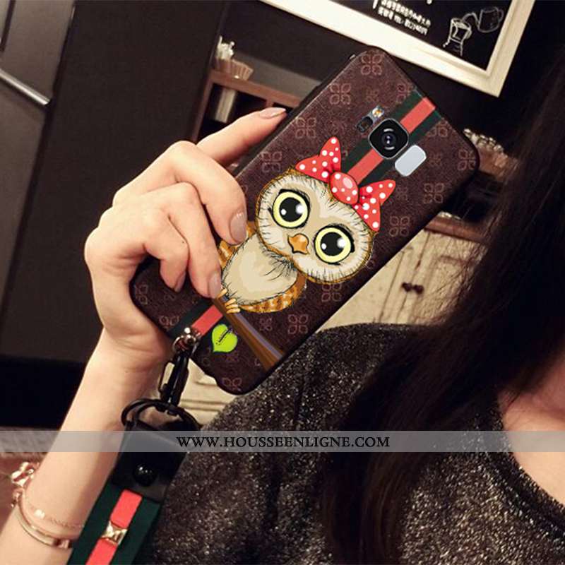 Housse Samsung Galaxy S8 Fluide Doux Silicone Tout Compris Tendance Courte Étoile Ornements Suspendu