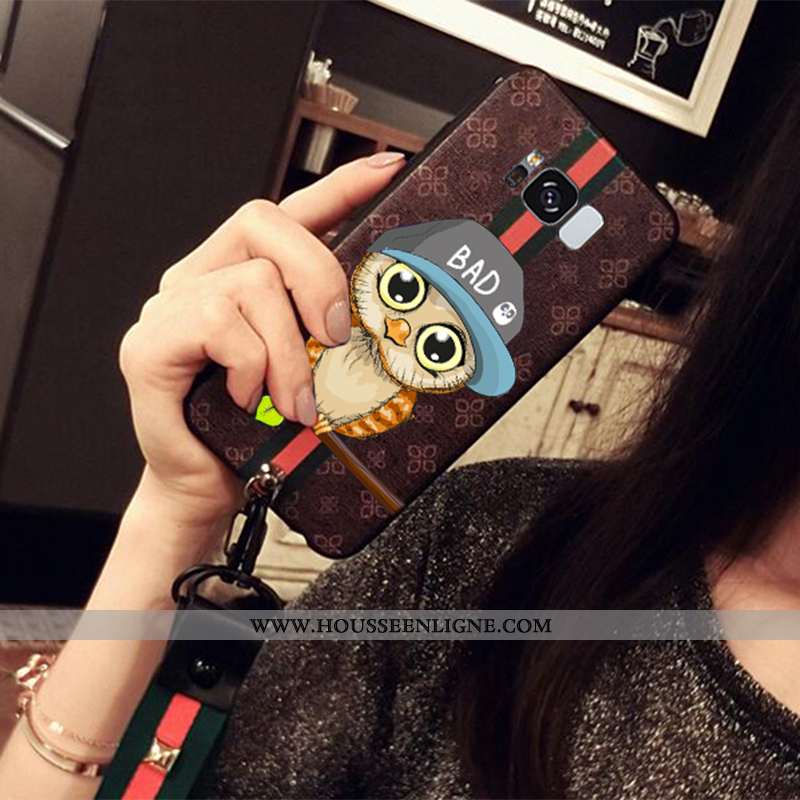 Housse Samsung Galaxy S8 Fluide Doux Silicone Tout Compris Tendance Courte Étoile Ornements Suspendu
