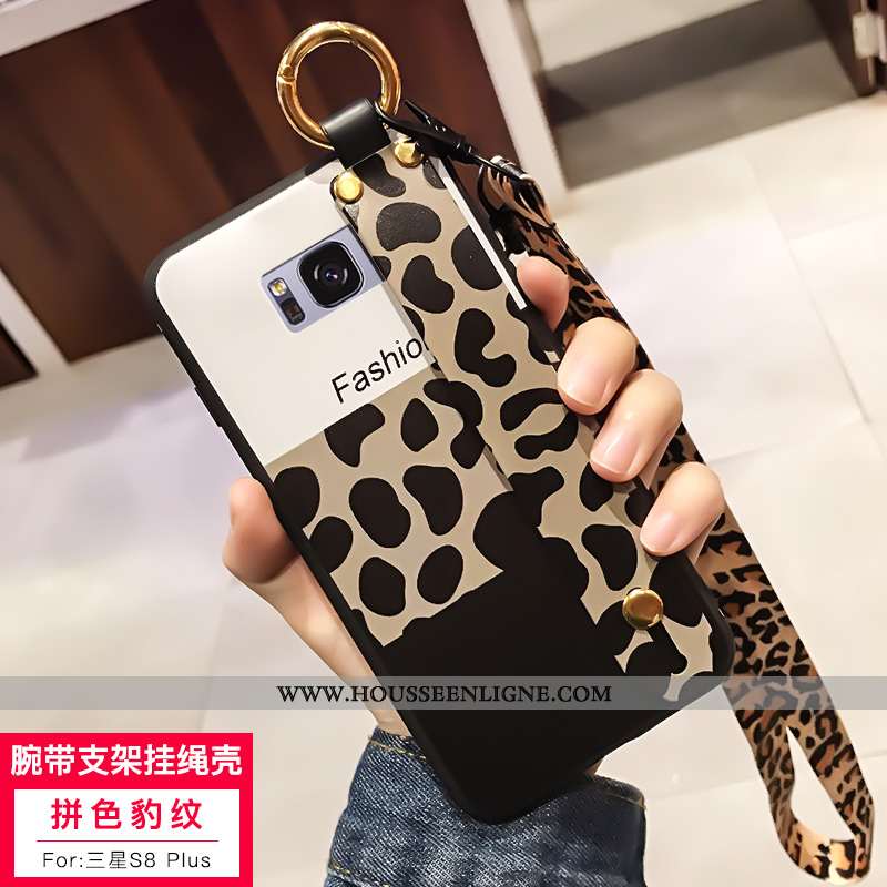Housse Samsung Galaxy S8+ Mode Fluide Doux Silicone Coque Téléphone Portable Étoile Blanc Blanche