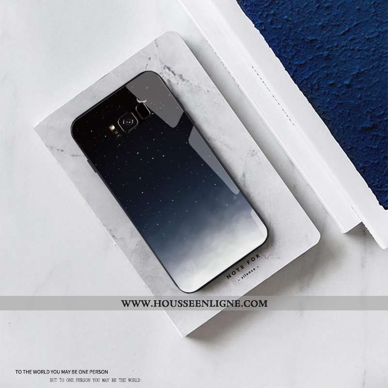 Housse Samsung Galaxy S8+ Ornements Suspendus Personnalité Clair Vent Étui Coque Incassable Violet