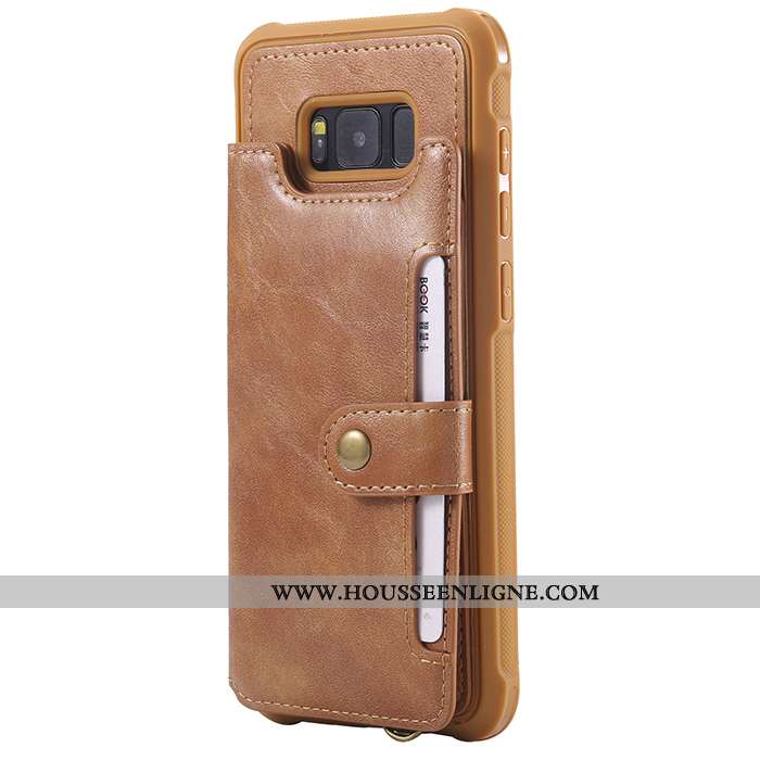 Housse Samsung Galaxy S8 Ornements Suspendus Portefeuille Cuir Étui Téléphone Portable Étoile Coque 