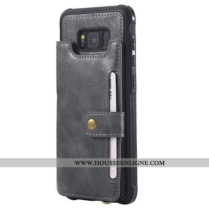 Housse Samsung Galaxy S8 Ornements Suspendus Portefeuille Cuir Étui Téléphone Portable Étoile Coque 