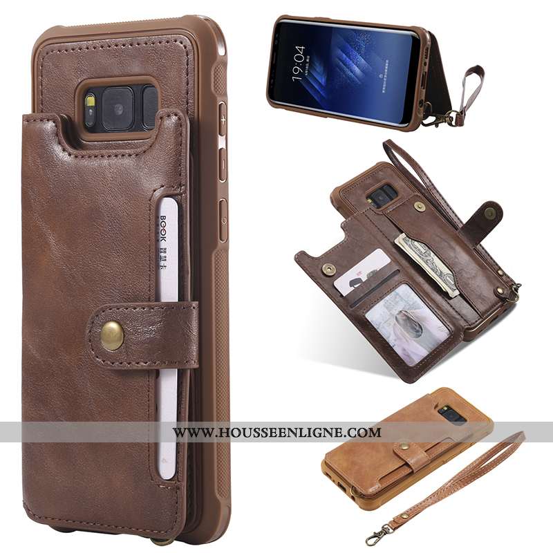Housse Samsung Galaxy S8 Ornements Suspendus Portefeuille Cuir Étui Téléphone Portable Étoile Coque 