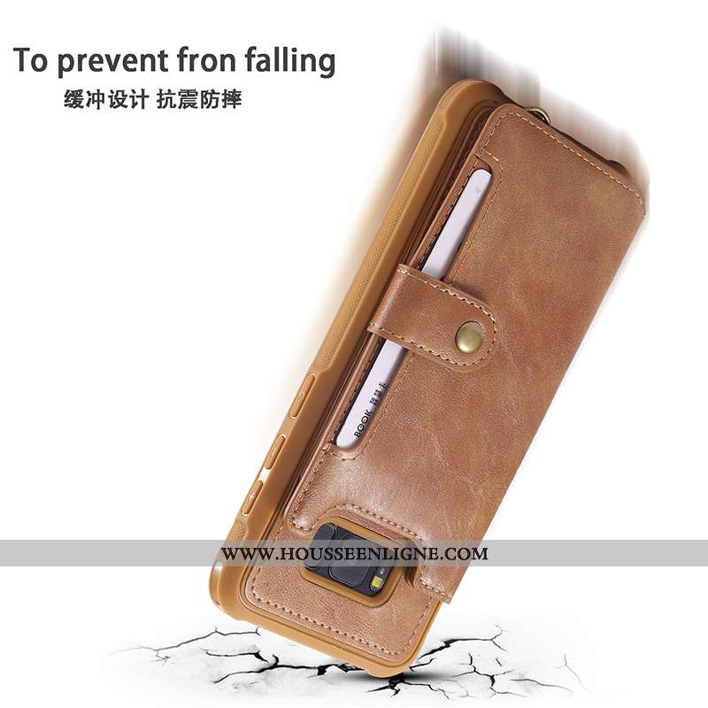 Housse Samsung Galaxy S8 Ornements Suspendus Portefeuille Cuir Étui Téléphone Portable Étoile Coque 