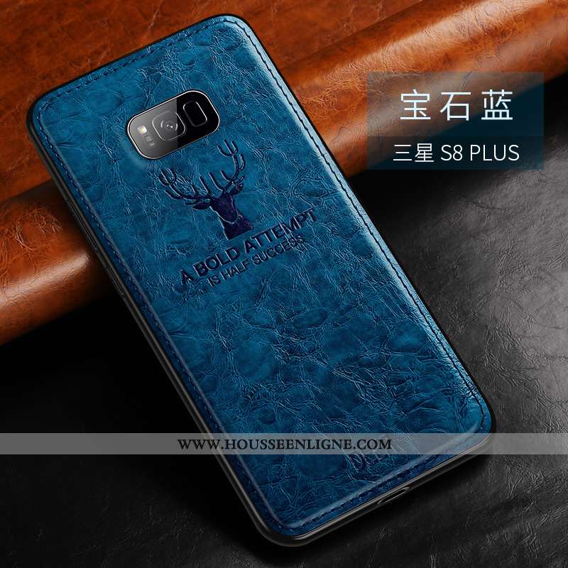 Housse Samsung Galaxy S8+ Personnalité Créatif Mode Protection Étoile Modèle Fleurie Ultra Marron