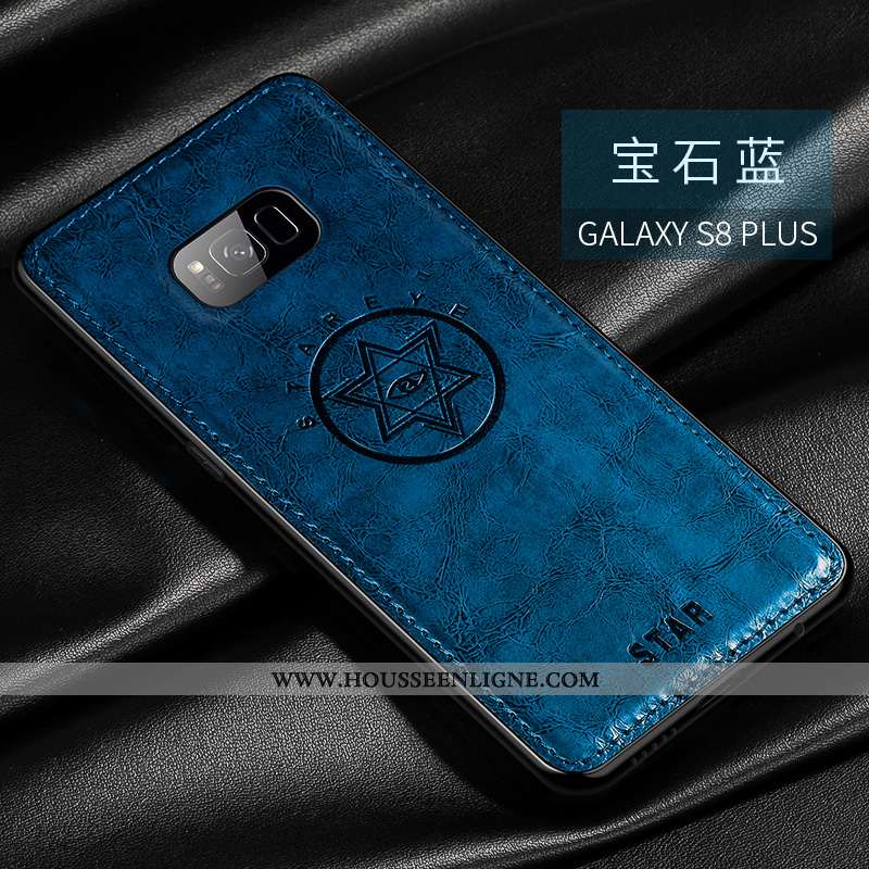 Housse Samsung Galaxy S8+ Personnalité Créatif Mode Protection Étoile Modèle Fleurie Ultra Marron