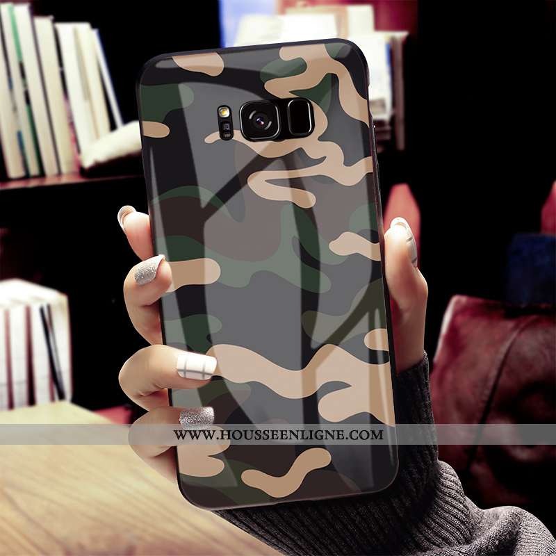 Housse Samsung Galaxy S8 Protection Verre Personnalité Tout Compris Étoile Dessin Animé Étui Rose