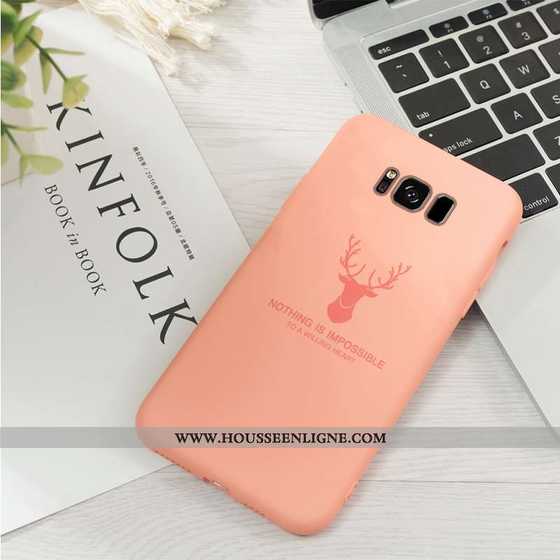 Housse Samsung Galaxy S8 Tendance Fluide Doux Téléphone Portable Créatif Personnalité Incassable Sil