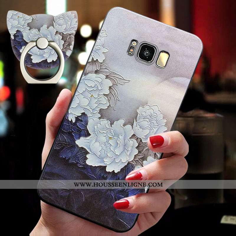 Housse Samsung Galaxy S8 Tendance Légère Bleu Luxe Nouveau Créatif Téléphone Portable