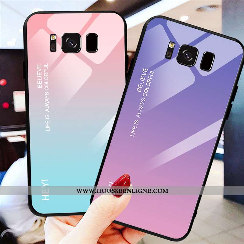 Housse Samsung Galaxy S8 Verre Personnalité Protection Téléphone Portable Étui Tendance Tout Compris