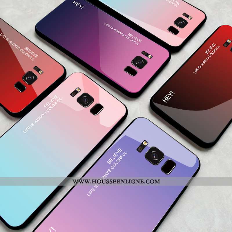 Housse Samsung Galaxy S8 Verre Personnalité Protection Téléphone Portable Étui Tendance Tout Compris