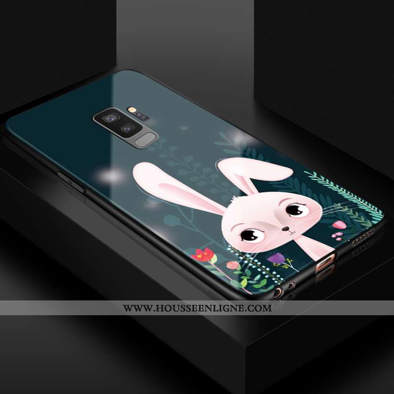 Housse Samsung Galaxy S9+ Charmant Fluide Doux Incassable Protection Téléphone Portable Vert Silicon