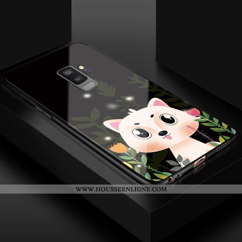 Housse Samsung Galaxy S9+ Charmant Fluide Doux Incassable Protection Téléphone Portable Vert Silicon