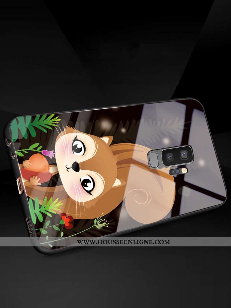 Housse Samsung Galaxy S9+ Charmant Fluide Doux Incassable Protection Téléphone Portable Vert Silicon