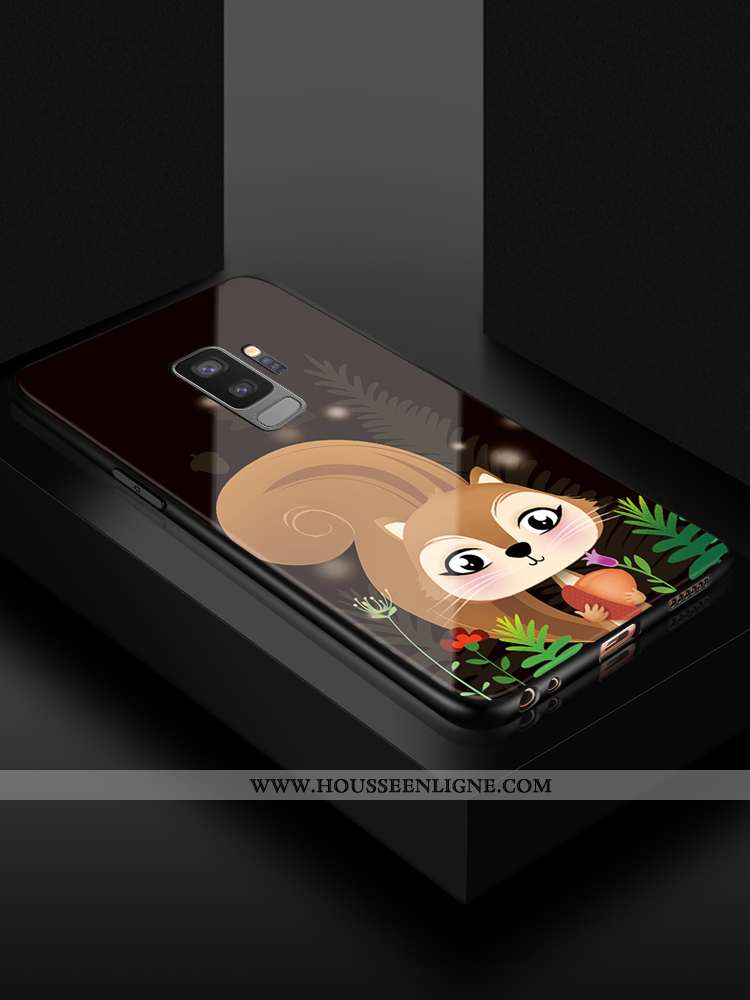 Housse Samsung Galaxy S9+ Charmant Fluide Doux Incassable Protection Téléphone Portable Vert Silicon