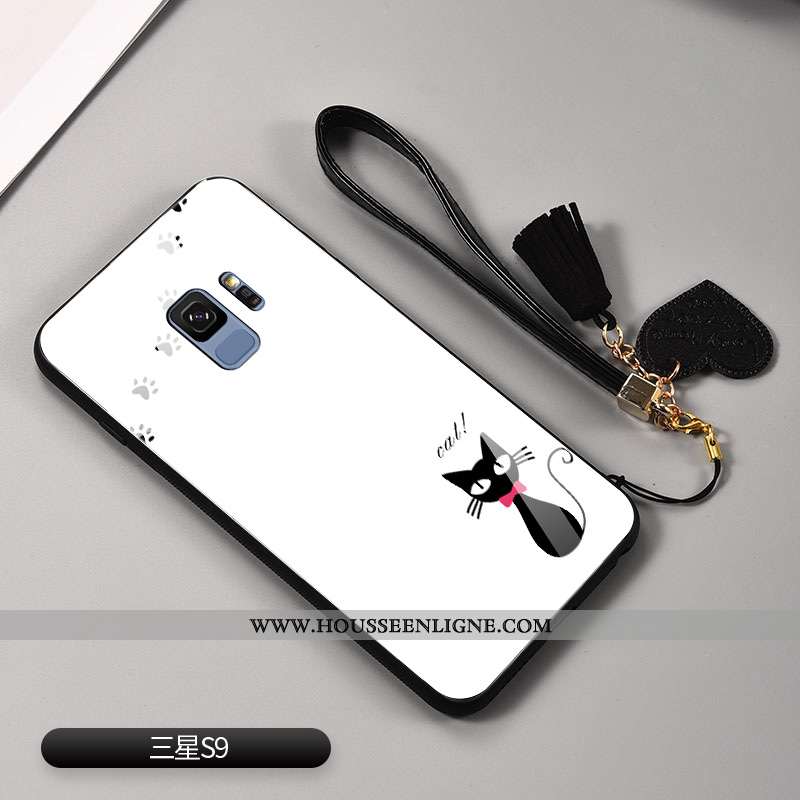 Housse Samsung Galaxy S9 Charmant Tendance Dessin Animé Tout Compris Amoureux Personnalité Rouge