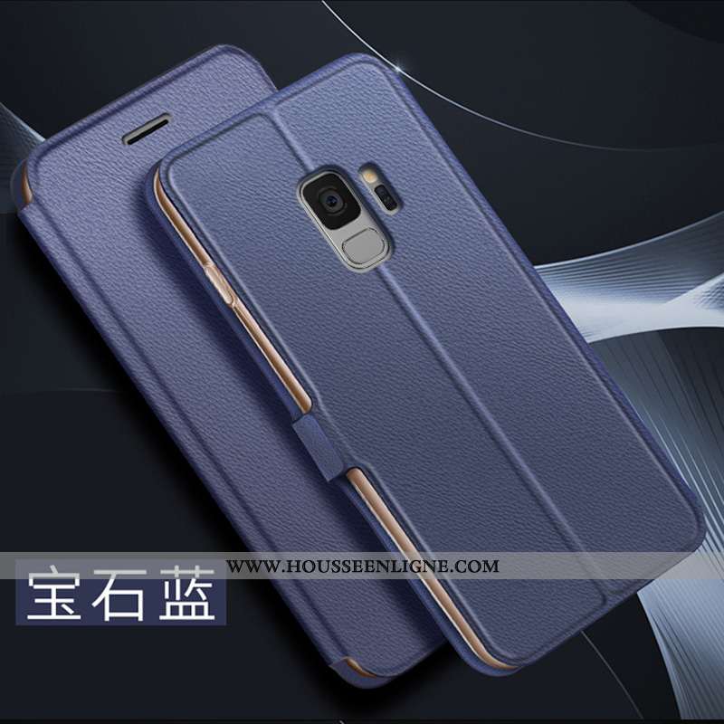 Housse Samsung Galaxy S9 Créatif Cuir Coque Étoile Personnalité Incassable Téléphone Portable Rose