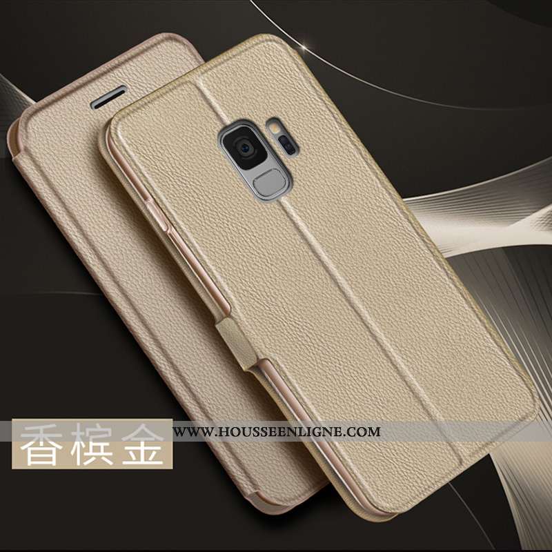Housse Samsung Galaxy S9 Créatif Cuir Coque Étoile Personnalité Incassable Téléphone Portable Rose
