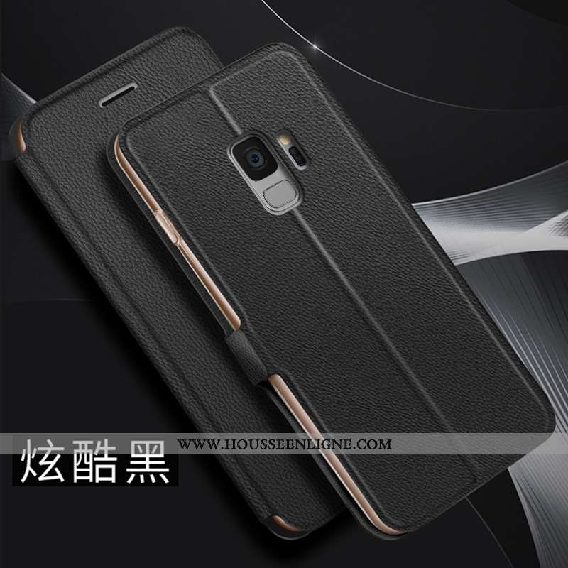 Housse Samsung Galaxy S9 Créatif Cuir Coque Étoile Personnalité Incassable Téléphone Portable Rose