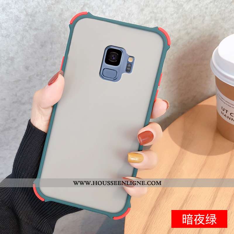 Housse Samsung Galaxy S9 Créatif Tendance Coque Délavé En Daim Incassable Téléphone Portable Fluide 