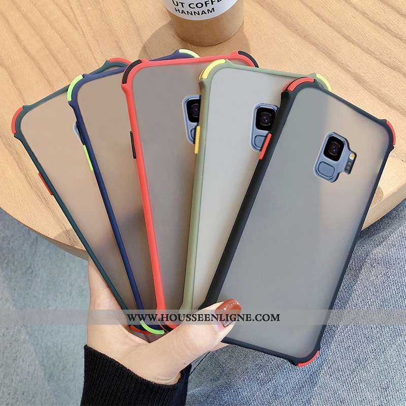 Housse Samsung Galaxy S9 Créatif Tendance Coque Délavé En Daim Incassable Téléphone Portable Fluide 