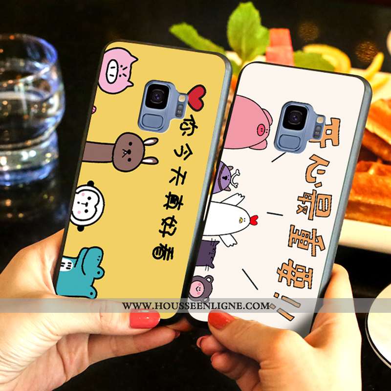 Housse Samsung Galaxy S9 Fluide Doux Mode Étoile Protection Charmant Téléphone Portable Délavé En Da