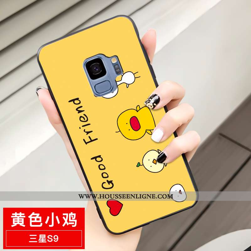 Housse Samsung Galaxy S9 Fluide Doux Mode Étoile Protection Charmant Téléphone Portable Délavé En Da