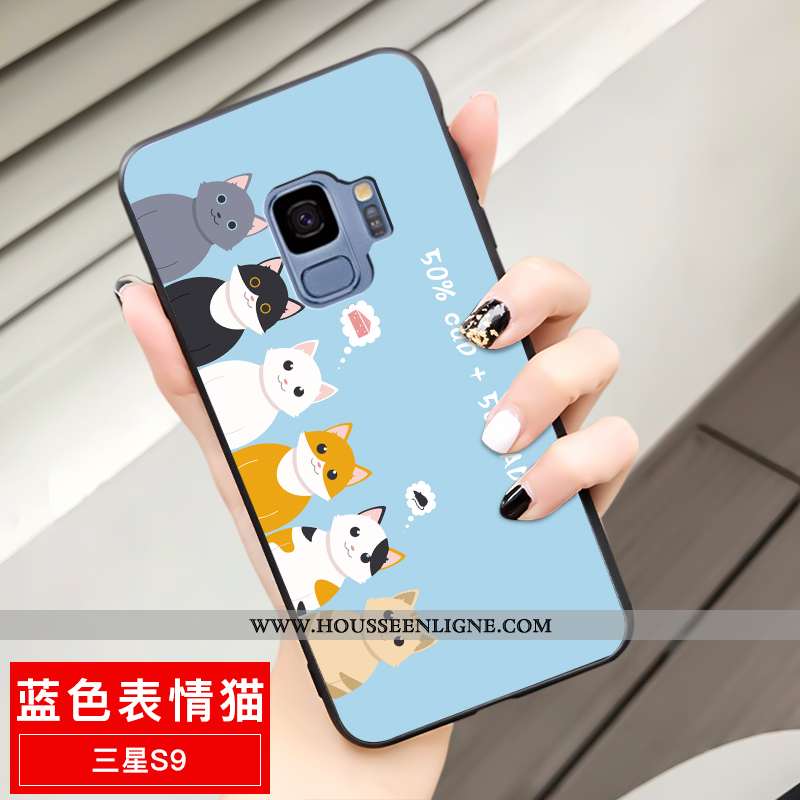 Housse Samsung Galaxy S9 Fluide Doux Mode Étoile Protection Charmant Téléphone Portable Délavé En Da
